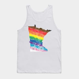 Minnesota LGBTQIA Bicycle Progress Pride Tank Top